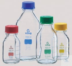 Witeg™ Borosilicate Glass Laboratory Bottles, Blue Graduations