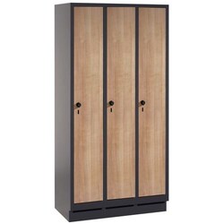 Manutan Locker room door wood Evolo, number of columns: 3, column width: