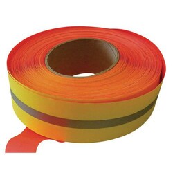 Manutan Night warning tape, length: 50 m, width: 50 mm, signaling: night,
