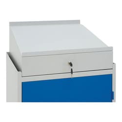 Manutan Top compartment tool cabinet 52.5 cm blue, Quantity: Varje
