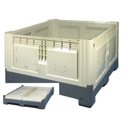 Manutan Pallets folding Plibox, overall length: 1200 mm, overall width: