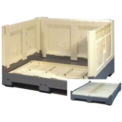 Manutan Pallets folding Plibox, overall length: 1200 mm, overall width: