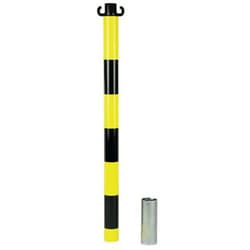Manutan Post to chain to seal, overall height: 800 mm, pole Ø: 50 mm, material: