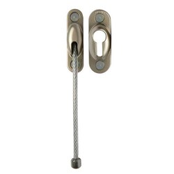 Manutan Stirrup's door to cable, finish: Nickel velour, Quantity: Each