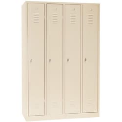 Manutan Changing cabinet Manutan 300 4 create beige, Quantity: Varje