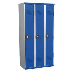 Manutan Dressing room 3 columns Seamline Optimum, use: clean industry,