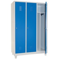 Manutan Dressing room 3 columns Manutan, use: messy industry, column width: