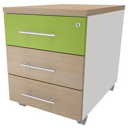 Manutan Mobile subwoofer Neo, depth overall: 52.9 cm, colour: oak, overall