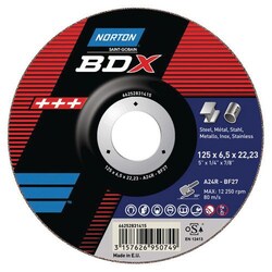 Manutan Cut-off wheel BDX metal, O: 125 mm, thickness: 3.2 mm, bore Ø: