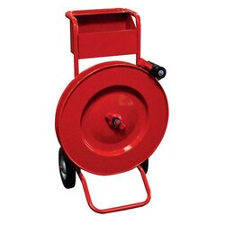 Manutan Mobile dispenser for strapping: roll steel trancanne, colour: Red,
