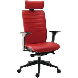 Manutan Chair MAX, colour: red, folder height: 63.5 cm, seat width: 50.5