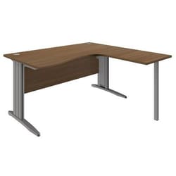 Manutan Office compact Ticka, tea colour: walnut, supportframe colour: