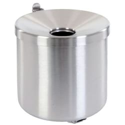 Manutan Wall-mount ashtray, 1.5 L, brushed stainless steel, Quantity: cada
