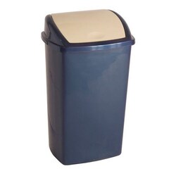 Manutan Bin 50L blue/cream, Quantity: Each