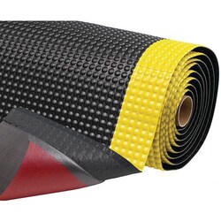 Manutan Mat anti-fatigue bubble Black/Yellow 910x3000x19mm, Quantity: cada