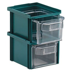 Manutan Bin storage Rho Kappa, colour: green, overall length: 215 mm, overall