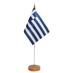 Manutan Table flag, Nation: Greece, length: 15 cm, height: 10 cm, Quantity: