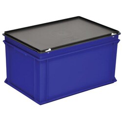 Manutan Container RAKO royal blue 600x400x340 mm - 60 litres, Quantity: