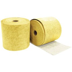 Manutan X2 Manutan Yellow Chemical Absorbent Roll 250L Capacity, Quantity: