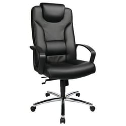 Manutan Chair comfort 50, colour: black, file height: 74 cm, seat width: