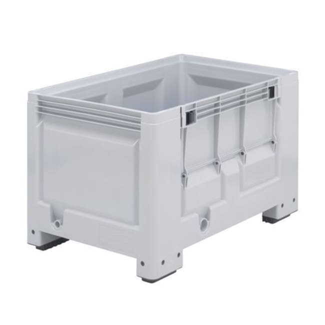 Manutan Box pallet MD with door, length overall: 1200 mm,overall width ...