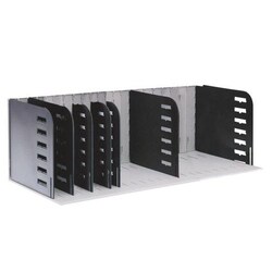 Styro Folder shelf Styrorac black, Quantity: Varje