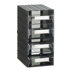 Manutan Block-drawers, material: plastic, Structure colour: black, drawer