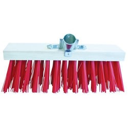 Manutan Broom with metallic recessed tip model: brush, colour: red, Structure