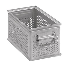 Manutan Transport tray perforated steel, capacity: 9.5 L,overall length: