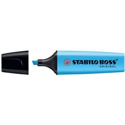 Stabilo Highlighter, Stabilo Boss, ink colour: blue, feature mini width: