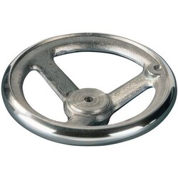 Manutan Hand wheel 3-5 rays, material: Aluminium, hub Ø: 32 mm, distance: