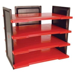 Manutan Trash mail TWIN FLEX, colour: black/red, Quantity: 1 Stück