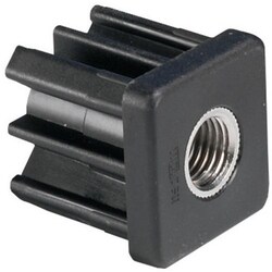 Manutan Snap cap for square tube CALDIC, length: 40 mm, width: 40 mm, thread