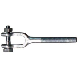 Manutan Rod clevis bolt galvanised, Force: 240 kg, overall width: 25 mm,