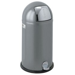 Manutan Trash Wesco Kickboy, height: 72.5 cm, capacity: 40 L, colour: Aluminium,
