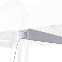 Manutan Rain gutter for tent 3 x 3 metres, Quantity: 1 Stück