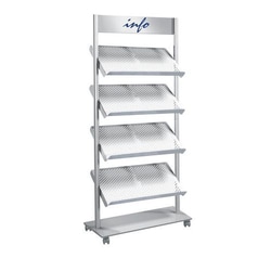 Manutan Brochure rack Rico 785 3 pcs. A4 brochures in width, Quantity: