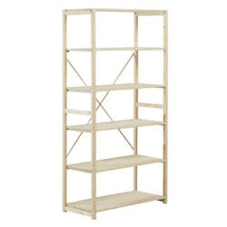 Manutan Shelving wood spruce, width: 1000 mm, height: 2080 mm, depth: 400