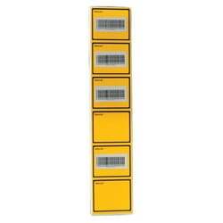 Manutan X5 Plastic nameplate Width: 330 Height: 75, Quantity: Pack of 5