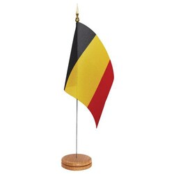 Manutan Table flag, Nation: Belgium, length: 15 cm, height: 10 cm, Quantity: