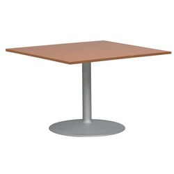 Manutan Oval modular table, width overall: 110 cm, shelf colour: cherry,