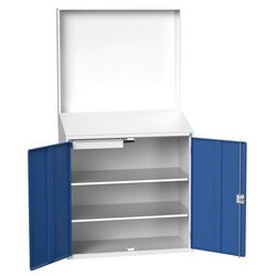 Manutan Workstation with closed wall, W:1050 xD:550 xH:2000 mm, Quantity: