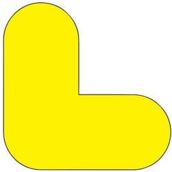 Manutan Element markings, model: form l, colour: yellow length: 200 mm,