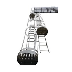 Manutan Kit caged, Ref. manufacturer: 255805, mini heightladder: 2661 mm,
