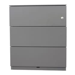 Manutan Drawer section Metal 3 Silver 3 drawers 565 mm, Quantity: Varje