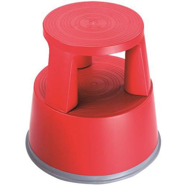 Manutan Manutan Red Plastic Kick Step, Quantity: Each | Fisher