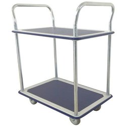 Manutan Manutan 200kg Steel Two Tray Trolley, Quantity: cada uno