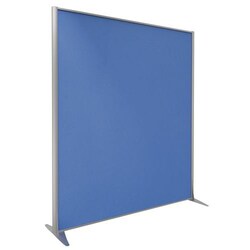 Manutan Partition KP+ fabric ultramarine profile silver 180x163, Quantity: