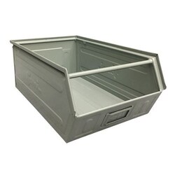 Manutan Tray metal spout, capacity: 28 L, overall length:500 mm, overall