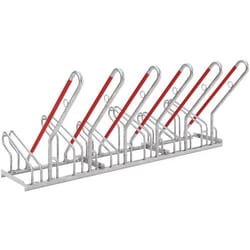 Manutan Bicycle stand 2506 - galvanised - 6 parking spaces, Quantity: 1